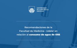 Recomendaciones en relación al consumo de agua de OSE en  Montevideo y Canelones, zona Metropolitana.