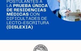 Comunicado POSTULANTES CON DIFICULTADES DE LECTO-ESCRITURA (DISLEXIA)