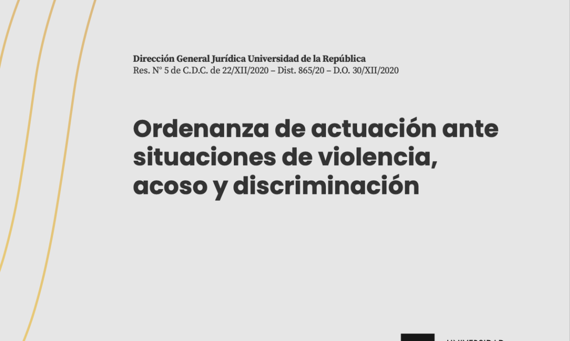 Ordenanza de actuación ante situaciones de violencia, acoso y discriminación