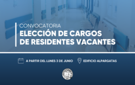 2. ª convocatoria a elección de cargos de residentes vacantes