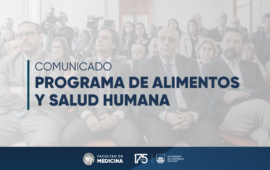 Comunicado del Decano por inauguración del Programa de Alimentos y Salud Humana (PAyS)