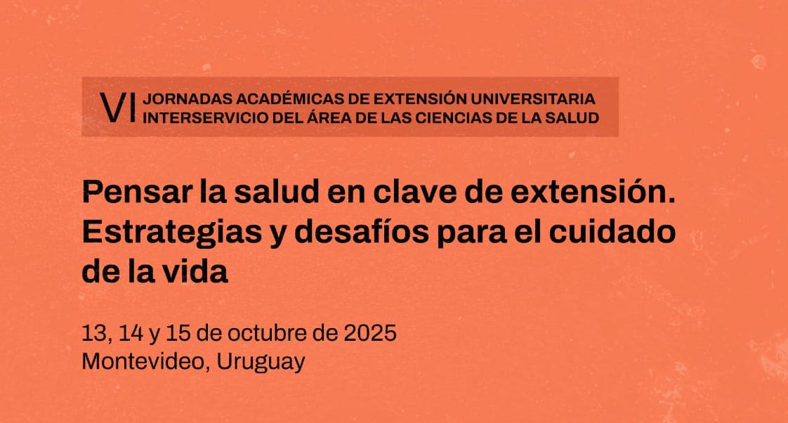 VI Jornadas Académicas de Extensión Universitaria Interservicio del Área de las Ciencias de la Salud