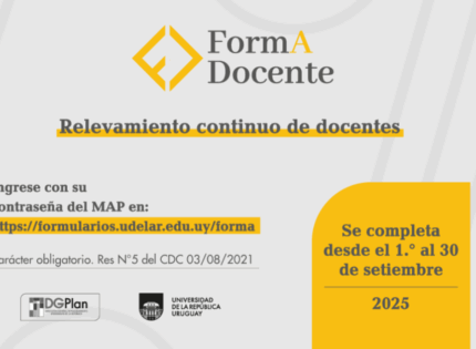 Relevamiento continuo de docentes FormA – Docente