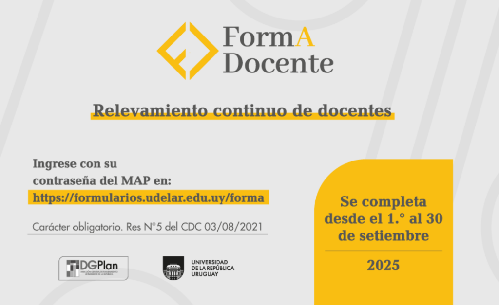 Relevamiento continuo de docentes FormA – Docente