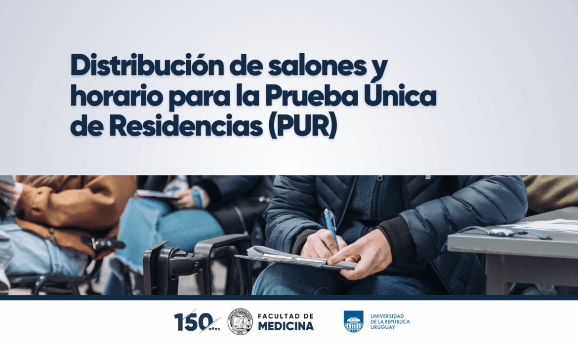 Distribución de salones y horario prueba PUR 2025