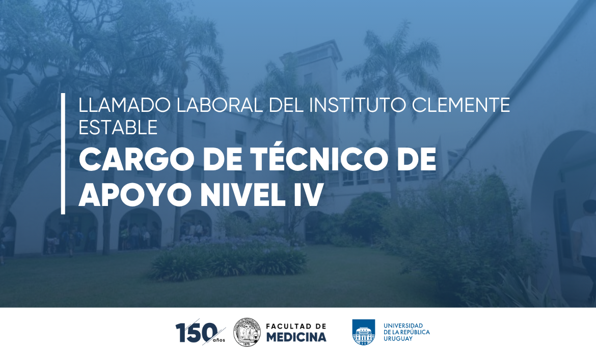 Llamado laboral para Técnico/a de Apoyo Nivel IV en el IIBCE